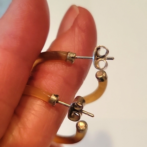 925 silver post and caps on earrings bone? - Picture 2 of 6